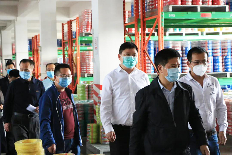 區(qū)人大常委會主任林奕孜等領導到訪我司蒞臨指導